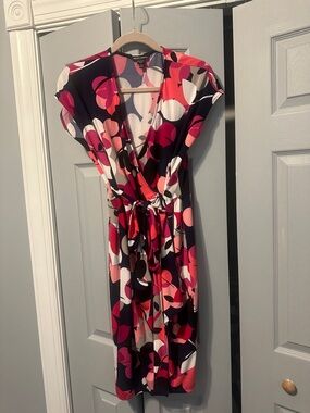 Maggy London Printed Wrap Dress